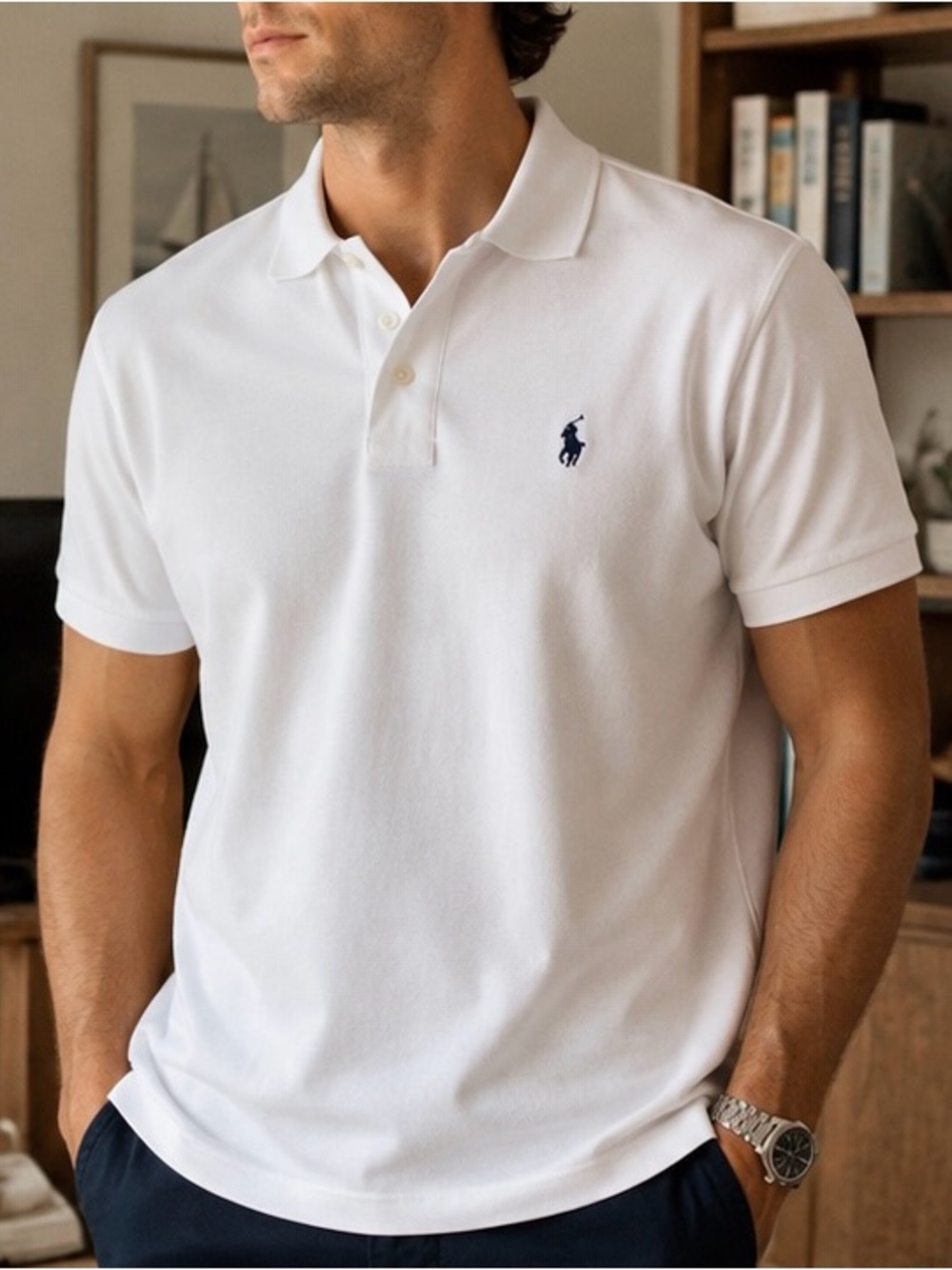 Polo Ralph Lauren Custom Slim Fit White Polo Shirt XXL NWT 100% Cotton